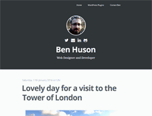 Tablet Screenshot of benhuson.co.uk